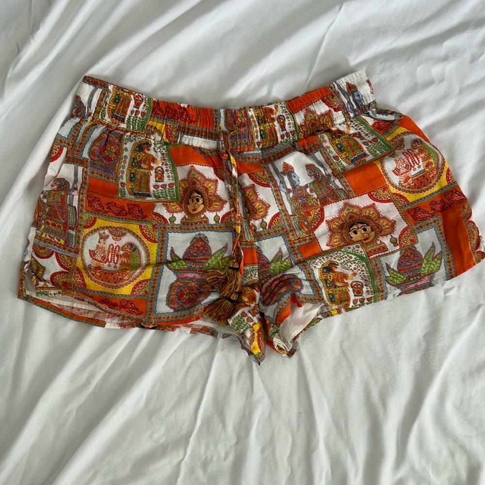 Calypso St.Barth colorful linen shorts size small